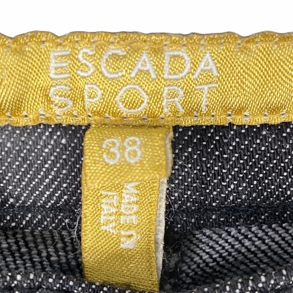 Escada Sport Kate Embroidered High Waisted Jean 8 - Picture 3 of 13
